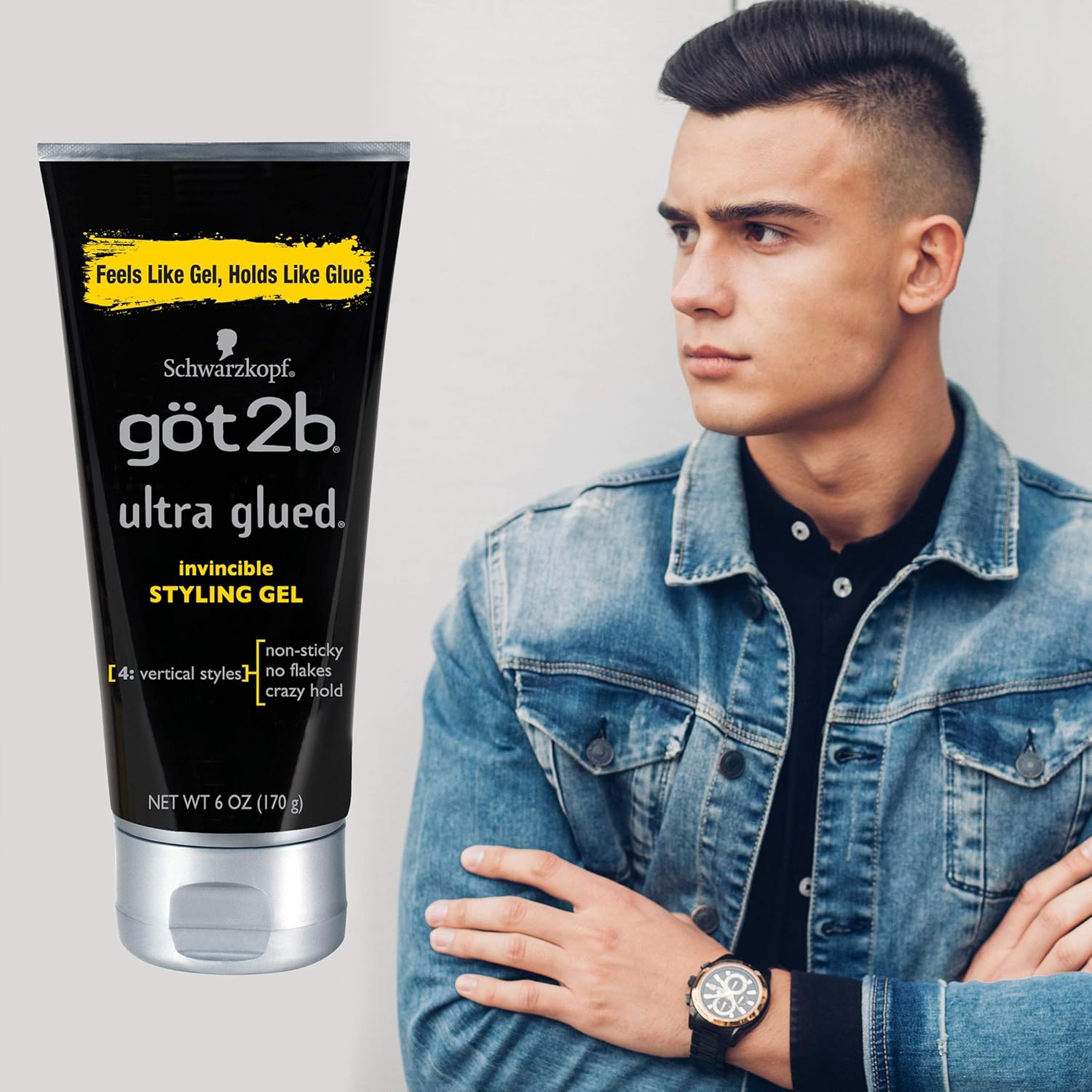 Got2b Ultra Glued Invincible Styling Hair Gel, 6 Ounce : Hair Styling Gels : Beauty