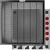 Update Heat-Resistant Coating Honeycomb Laser Bed, 400x400mm Honeycomb Durable Steel Honeycomb Panel Table for Most Laser Engraver, Desktop-Protecting, 15.7"x15.7"