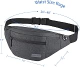 MAXTOP Large Bumbag Waist Fanny Pack Running Belt Unisex with Headphone Port view 5