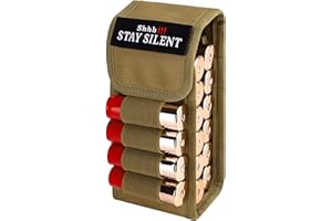 bvya 16 Round Quick Access Shotgun Shotshell Ammunition Reload Molle Pouch Holder for 12 Gauge/20G