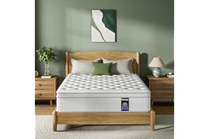 Full Size Mattress, 12 Inch Hybrid Matress with Memory Foam & Individual Pocket Springs,Fiberglass Free, Soft and Breathable,
