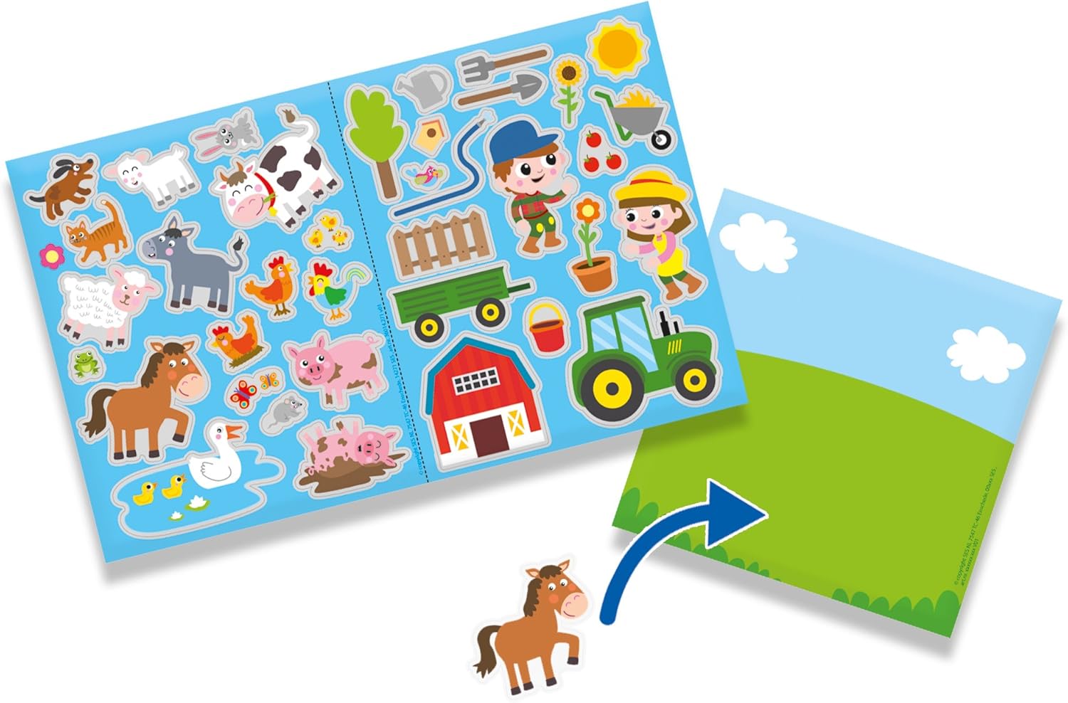 SES Creative 14271 Window Stickers Farm, Mixed, Normal - Image 5