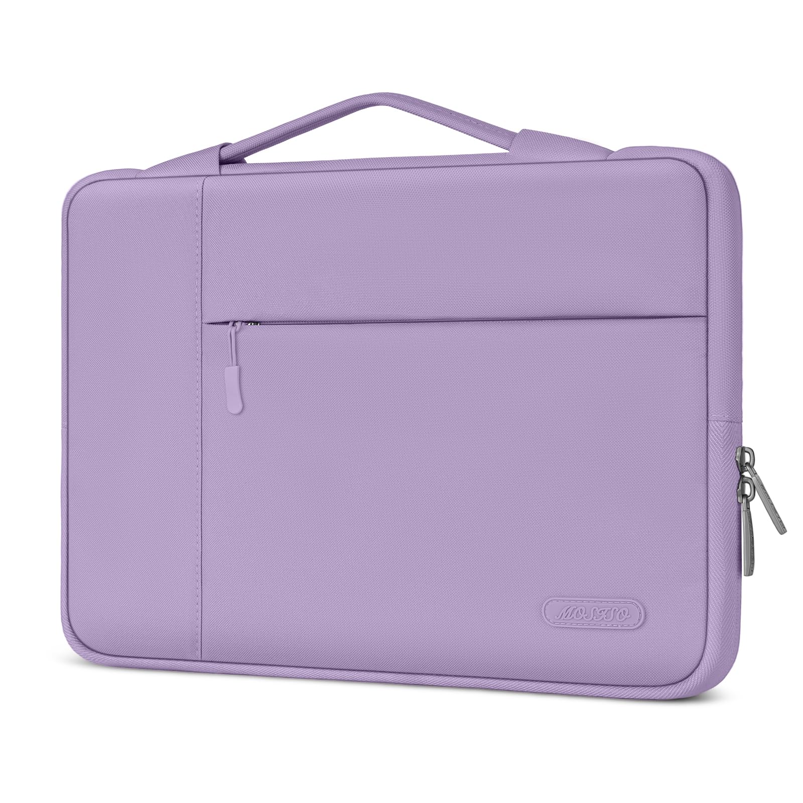 MOSISO Laptop Case 13.3 inch, 13-14 inch Laptop Sleeve with Handle Compatible with MacBook Air/Pro 13 / Pro 14, HP Dell ASUS Lenovo Notebook, Polyester Multifunctional Computer Bag, Purple โ image 1