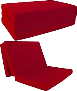 Amazon.com - D&D Futon Furniture Red Shikibuton Trifold Foam Beds 4