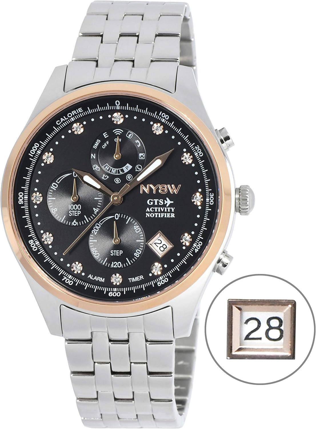 hybrid watch with second hand