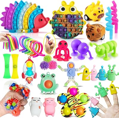 Lubibi Fidget Toys Set 31 Pcs Anxiety Relief Stress Sensory Box