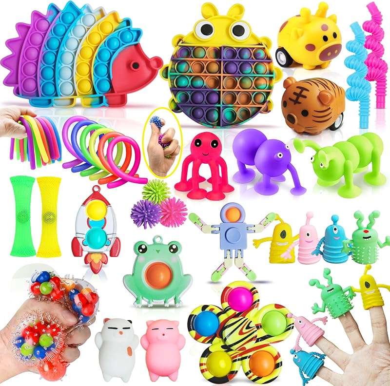 Lubibi Fidget Toys Set 31 Pcs Anxiety Relief Stress Sensory Box