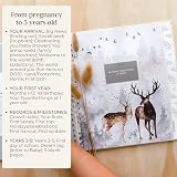 Peachly Unisex Baby Memory Book Linen Cover Milestones Keepsake view 5