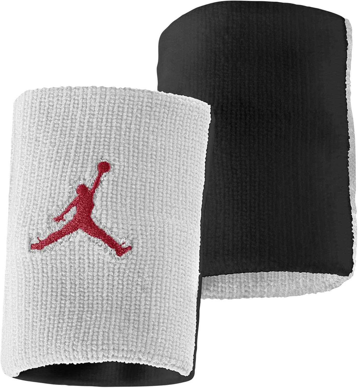 Nike Air Jordan Sweatband Wristband Jumpman White Black 1 Pair