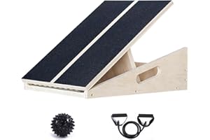 HISSEN MILE Slant Board,Calf Stretcher Slant Board,Professional Wooden Slant Board,Slant Board for Calf Stretching