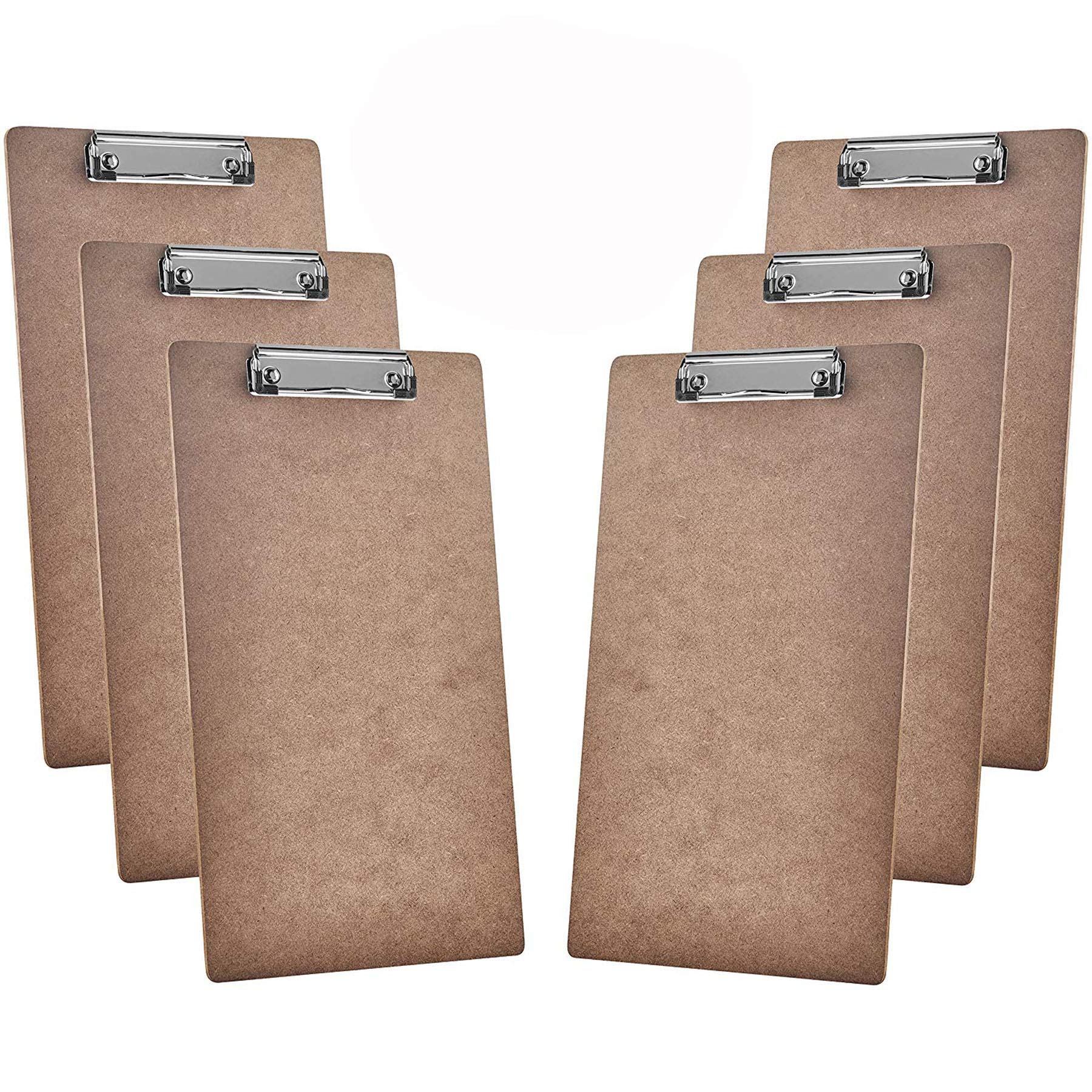 Acrimet Legal Size Clipboard - Low Profile Clip Clip, Hardboard, Smooth Finish, FSC Certified, 6 Pack