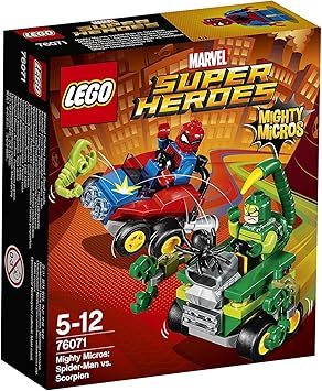 LEGO Marvel Super Heroes - Mighty Micros: Spider-Man vs. Escorpión, Juguete de Coches de Carreras de Superhéroes (76071): Amazon.es: Juguetes y juegos