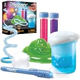 Discovery&trade; Reaction Lab Chemistry Set &ndash; 41 STEM Experiments for Kids| Includes Black Light Pen, Crystal Growing, Slime, Goo| Educational Learning Toy| Science Activity Kit| Boys &amp; Girls Gift| Age 8+