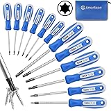 Amartisan 12-Piece Magnetic Torx Screwdrivers Set, Magnetic Torx Driver Star Screwdrivers Set T5 - T40 Best Choice