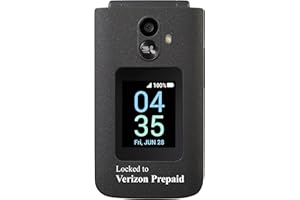 Verizon Prepaid TCL Go Flip 7 (T435S), 4G LTE Flip Phone, Easy-to-Use with Large Buttons, External Display, Long Battery Life