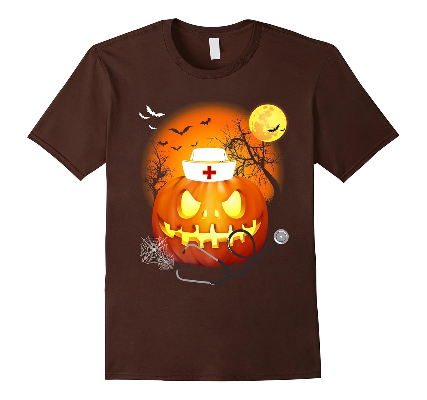 Nurse Halloween Shirt Funny Pumpkin Shirt For Nurse-ANZ