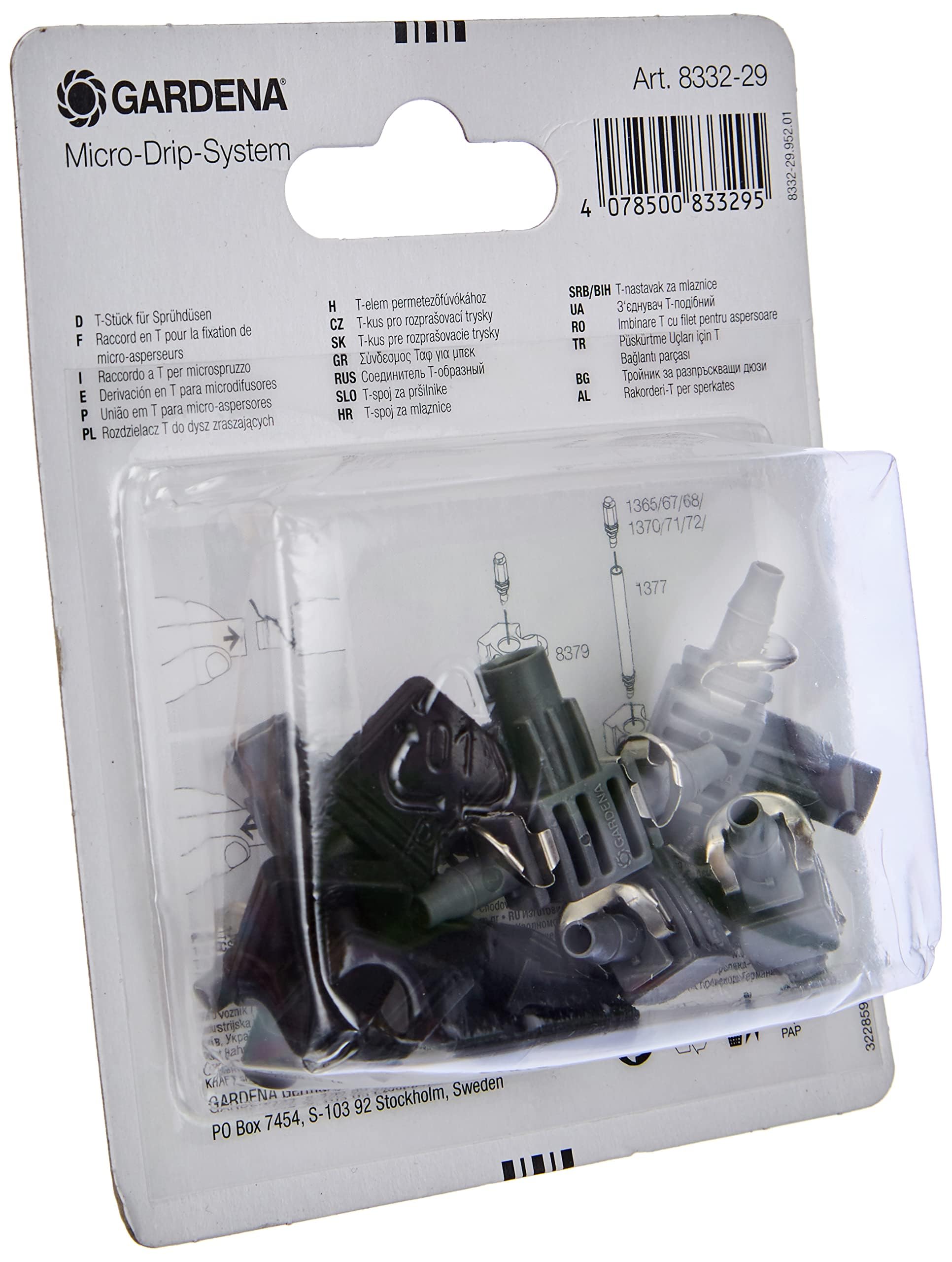 Gardena Derivacion T Pipe and M91459 4 6 mm Q & E