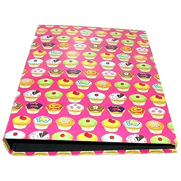 A4 Ring Binder Folder Cup Cakes Style Home Office Storage