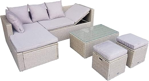 Alice S Garden Salon De Jardin En Resine Tressee Arrondie