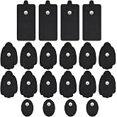 AVCOO TENS Unit Pads Combination Set 20 Pcs, Latex-Free, 50 Times of Use | Self-Adhesion Snap Electrodes, TENS Pads Compatible with TENS EMS Devices Using 3.5mm Button Lead Wire, FDA 510(k) Cleared