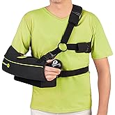 ErgoFoam Shoulder Sling with Abduction Pillow - Premium Abduction Sling Designed for Athletes - Arm Sling Shoulder Immobilizer With Pillow (Right)