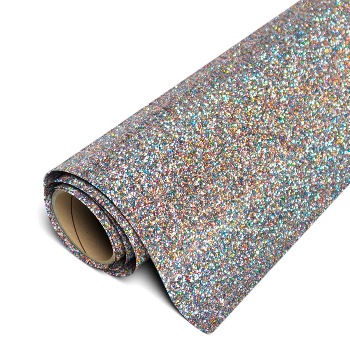 Siser Glitter HTV 11.8"x5ft Roll - Iron on Heat Transfer Vinyl (Light Multi)