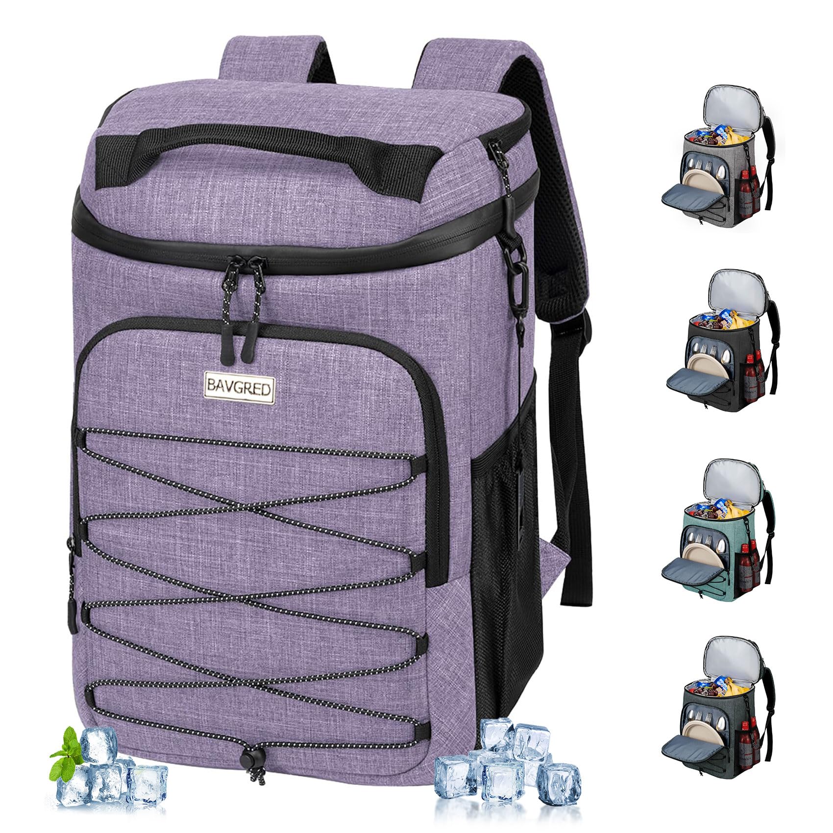 BAVGRED Cooler Backpack Insulated Leak Proof 30