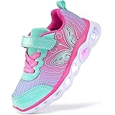 SINOSKY Toddler Girls Led Shoes Kids Light Up Sneakers