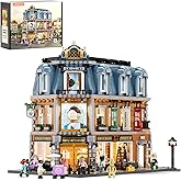 Lumibricks Brick Art Gallery Lighting Building Bricks Set - Town Life City Modular Collection Kit with Minifigures 3400 Pcs for Adults & Teen & Visual Art Lovers