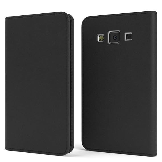 EAZY CASE Tasche für Samsung Galaxy A3 (2015) Vintage Schutzhülle mit Standfunktion Klapphülle im Bookstyle, Handytasche Hand