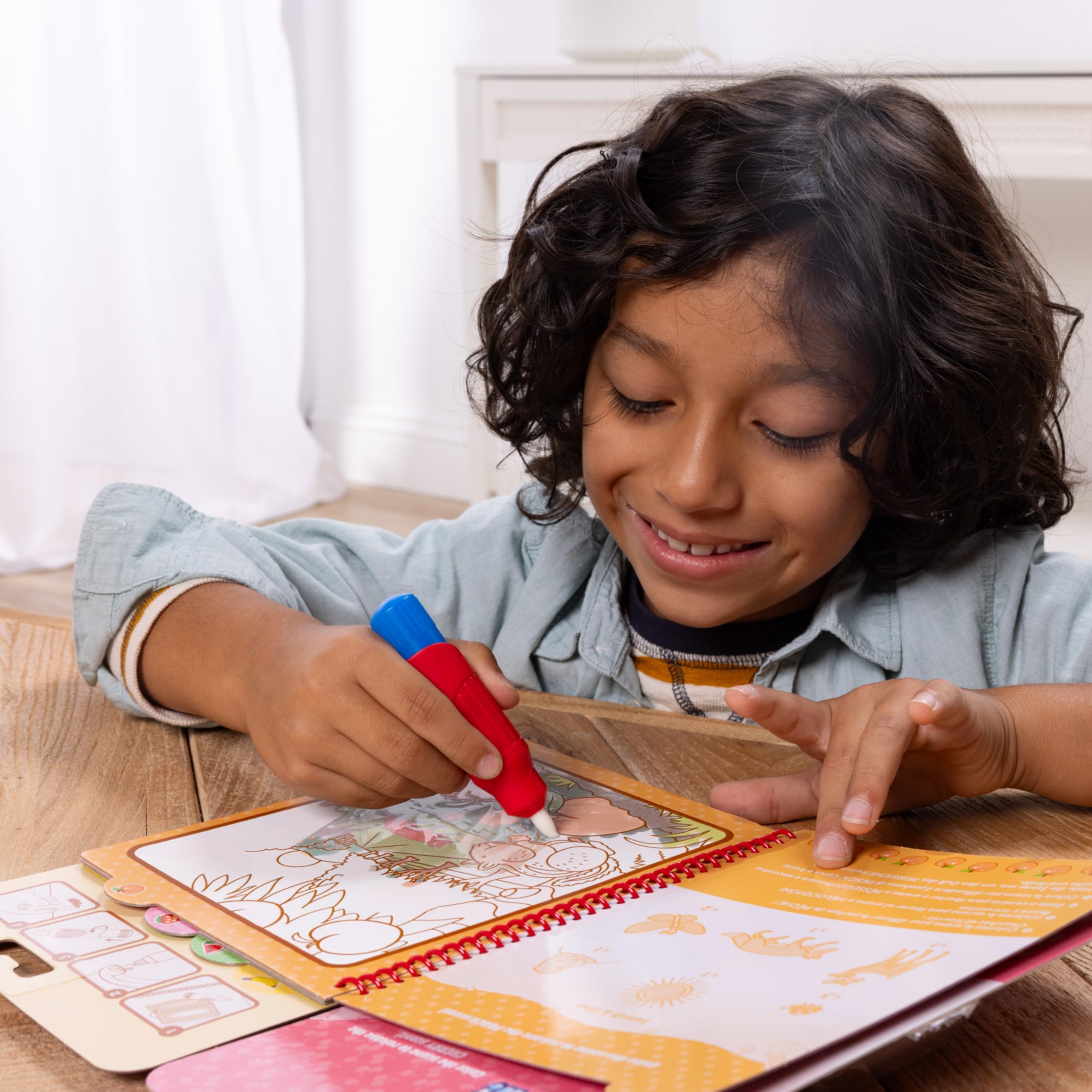 Melissa & Doug Scented Water Wow! Mess Free Coloring Book, Reusable Water-Reveal Activity Pad, Fruit, Travel Toys, Party Favors, for Toddlers for Kids Ages 3+ - FSC Certified