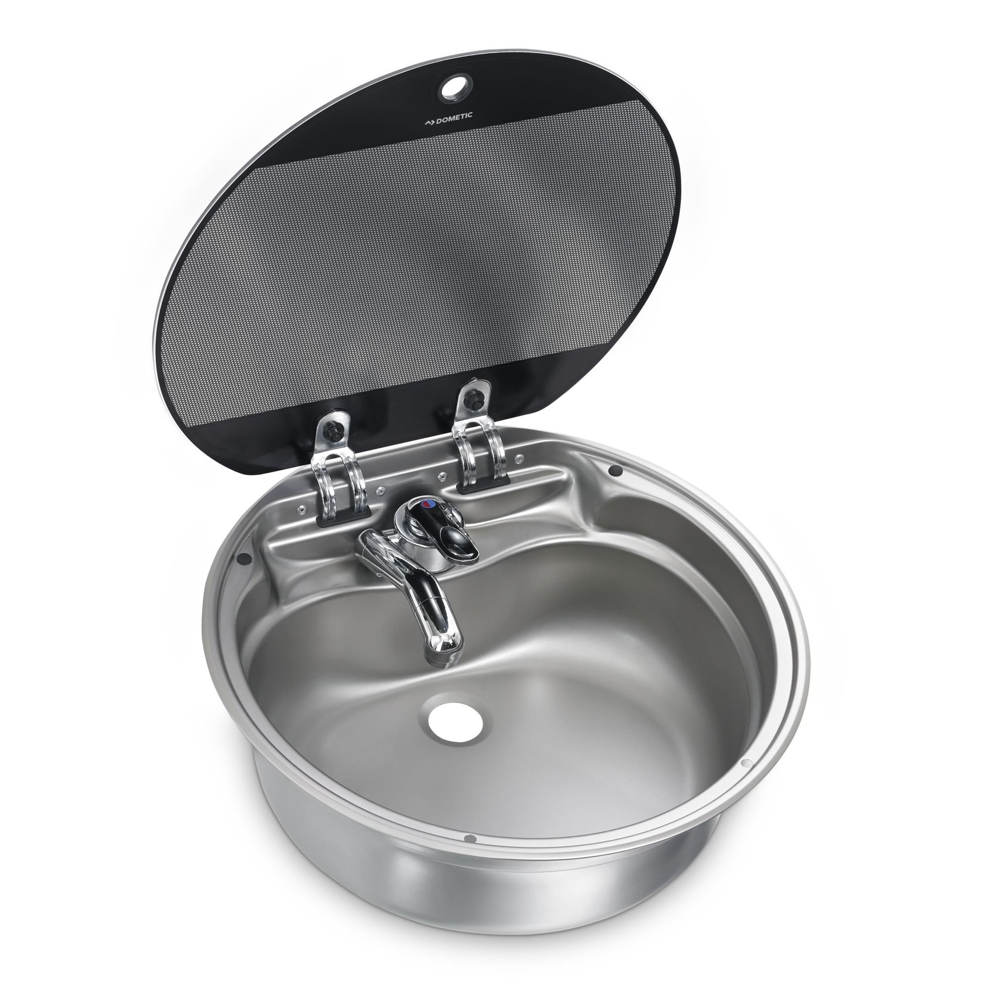 Dometic VA7306FP Round Sink With Glass Cover