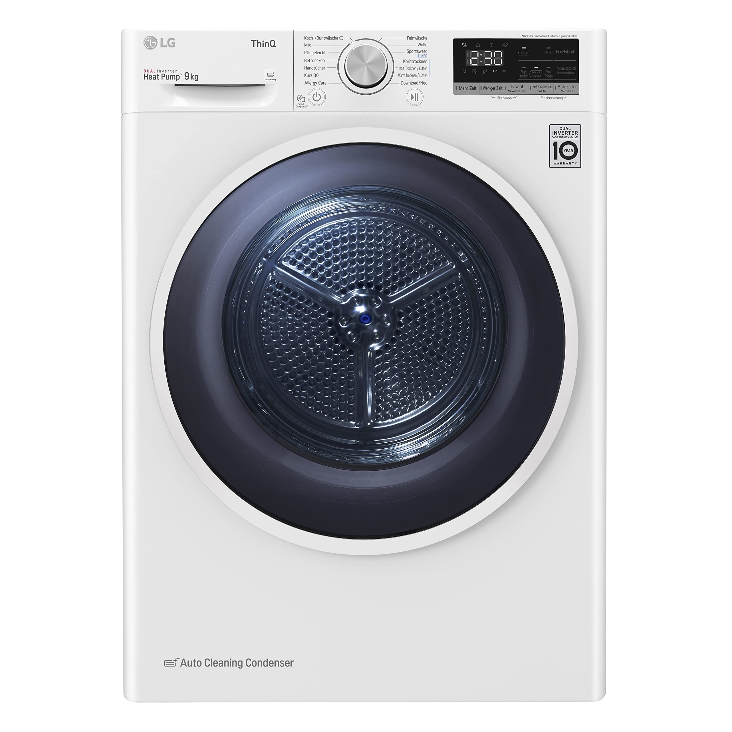 LG-RH90V5AV6Q-Secadora-de-ropa-bomba-de-calor-9-kg-carga-frontal-inteligencia-artificial-64-dB-Color-Blanco