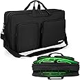 AKOZLIN Multi-layer Controller Gig Bag Padded Mixer Carry Case Fits for Pioneer DDJ SR SR2 RR Denon MC4000 Numark NVII Mixtrack Pro 3 NV Platinum Controller