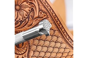 BESTSTAMP Dragon Scale Stamp Leather Stamps Tool Stamping Tool 304 Stainless Steel Professional Carving Tools for DIY LeatherCrafts