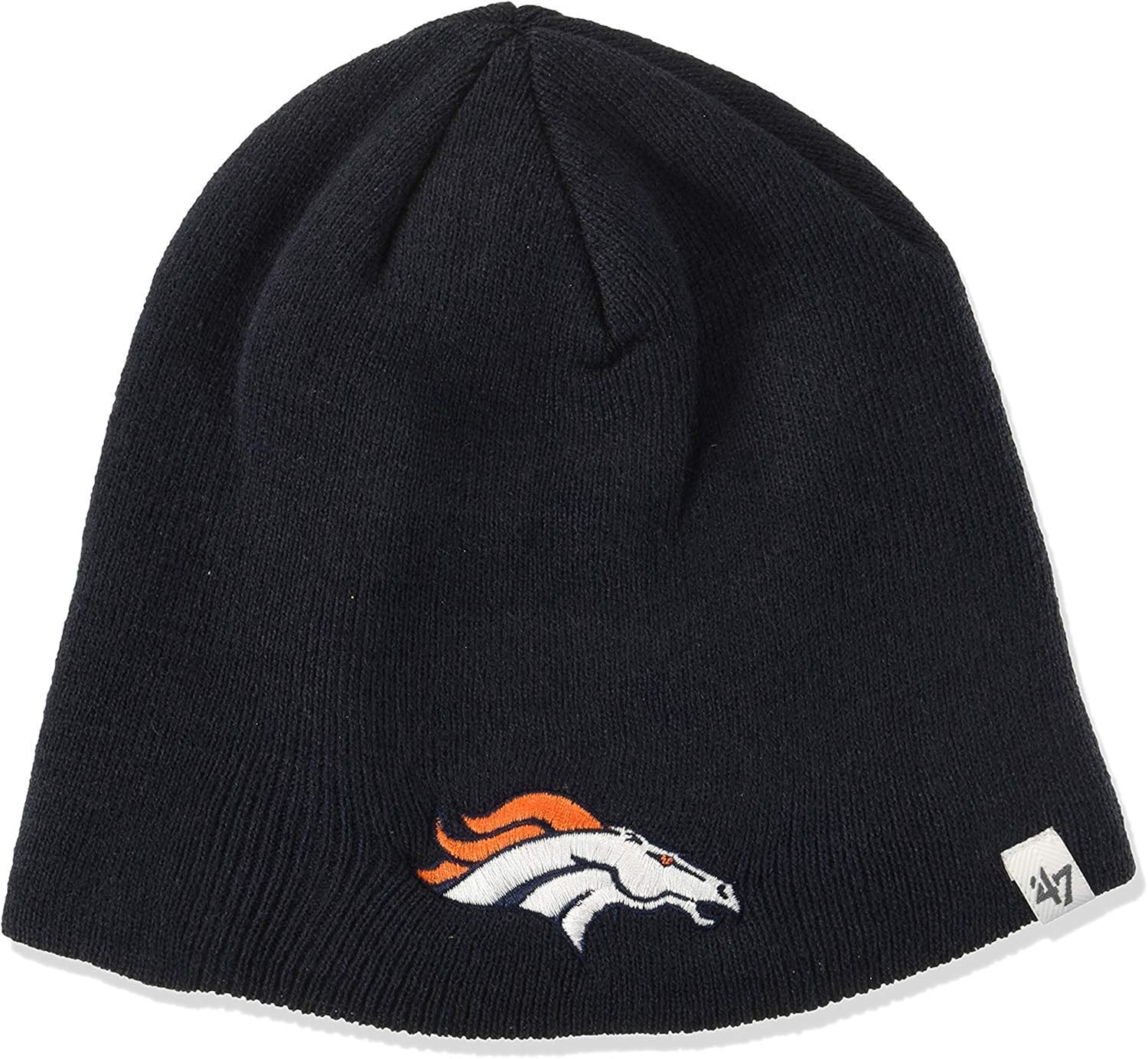 NFL Pittsburgh Steelers '47 Raised Cuff Knit Hat, Black, One Size : Sports Fan Beanies : Clothing