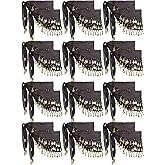 JaGely 24 Pieces Belly Dance Hip Scarf Belly Dancer Skirt with Gold Coins Bling Outfit Coin Costumes for Women