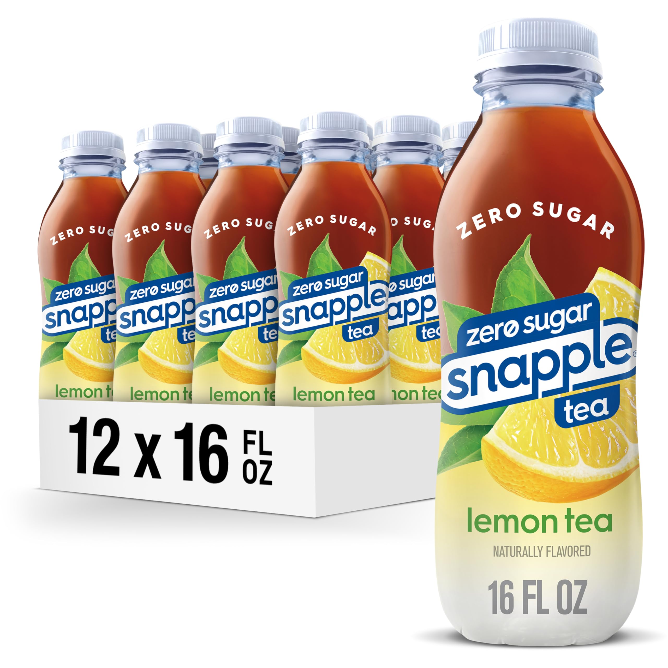 Photo 1 of *12/2025* Snapple Zero Sugar Lemon Iced Tea, 16 fl oz, Pack of 12