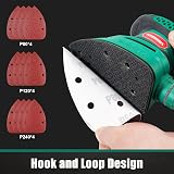 HYCHIKA 140W Detail Mouse Sander 13000 OPM Dust Collection 12 Sheets Wood Rust view 5