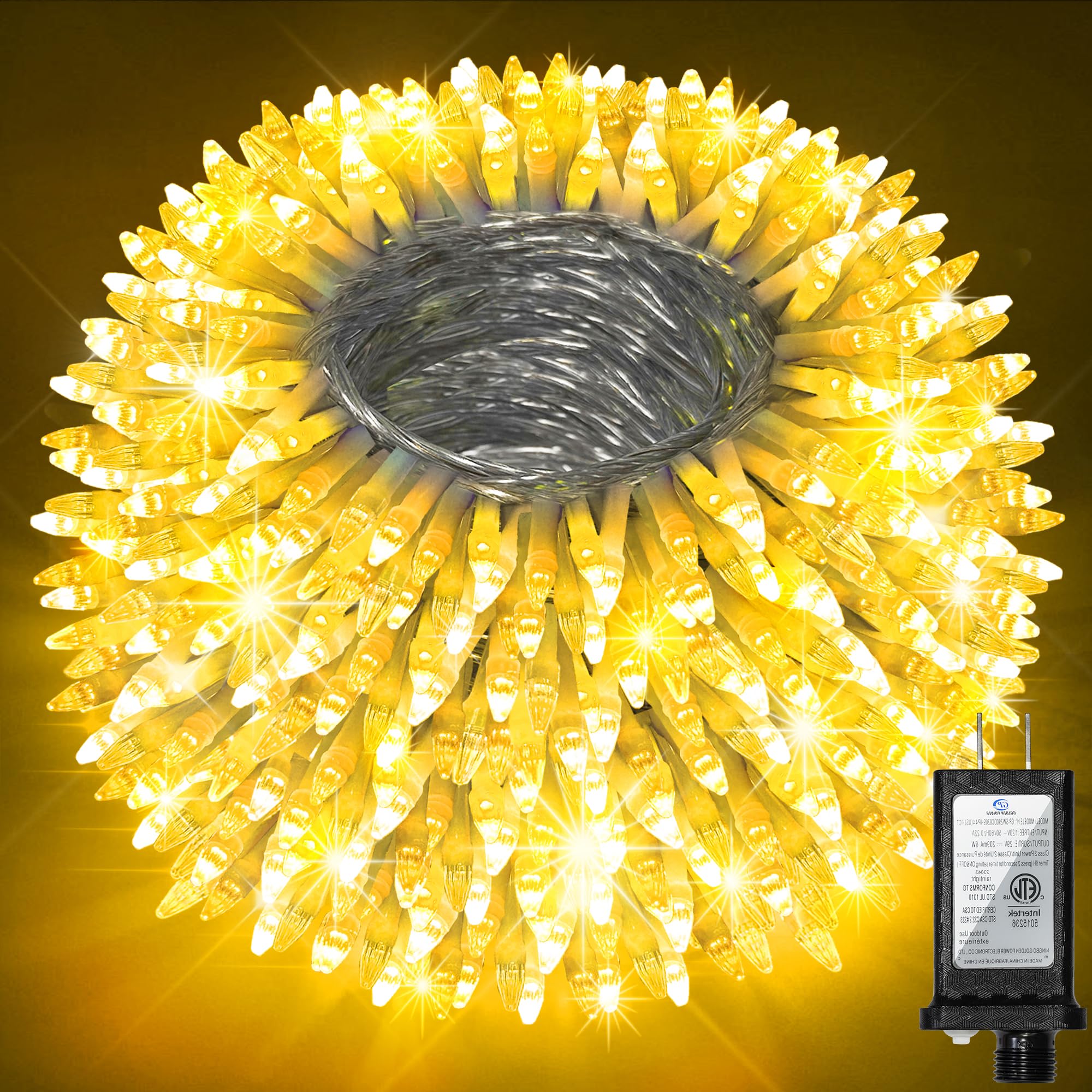 Photo 1 of 1500 LED 470FT Christmas Lights Outdoor, Christmas String Fairy Lights with Timer & Memory, Waterproof 12 Modes Dimmable Twinkle Tree Lights for Home Patio Wedding Party Yard Xmas Decor, Warm White