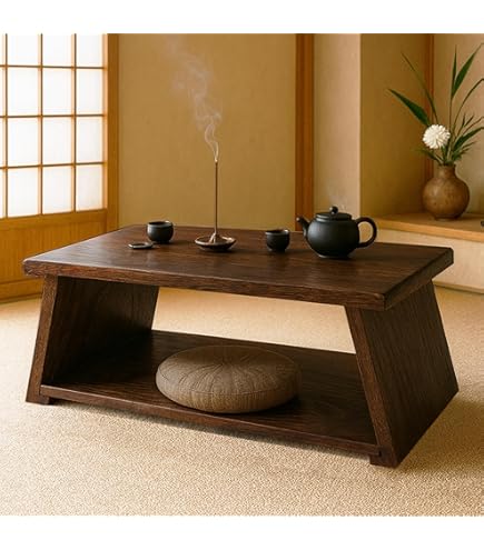 Amazon.com: GZQWDC Japanese Style Wood Convertible Low Table