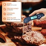 DOQAUS Meat Thermometer 3s Instant Read Backlit LCD Auto On Off Navy Blue view 4