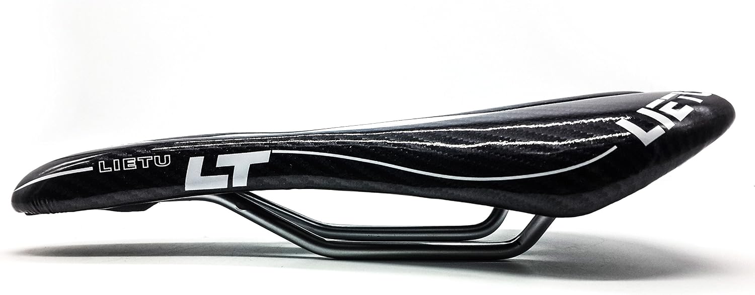 Willyn ZD15 Bicycle Saddle/Seat for Mountain Bike Touring Bike, Road Bike, City Bike, Black and White - Image 4