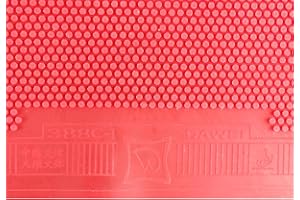 DAWEI 388C-1 Good for Forehand-Attack Medium Pips-Out Table Tennis PingPong Rubber with Sponge (red 1.0mm-1.2mm)