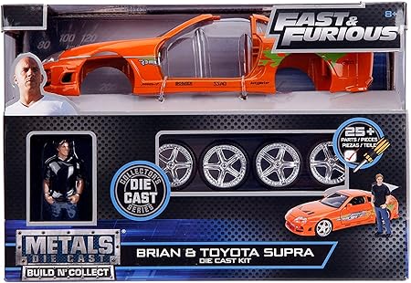 Amazon Jada Toys Fast Furious Brian Toyota Supra 1 24 Scale Build N Collect ワイルドスピード トヨタ スープラ ブライアン オコナー フィギュア 組み立てkit 並行輸入品 ミニカー ダイキャストカー おもちゃ