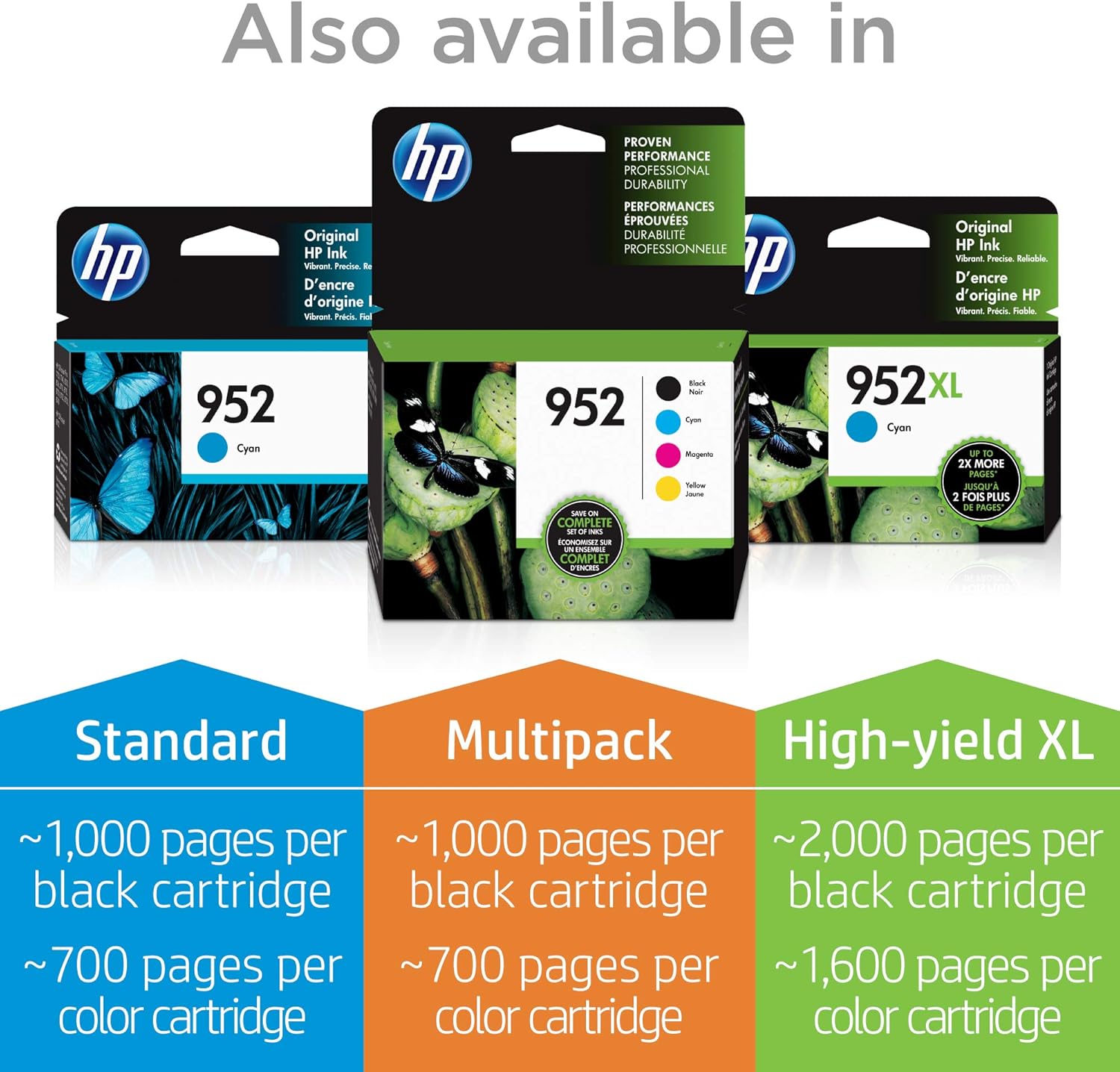 HP 952XL | Ink Cartridge | Black | F6U19AN: Office Products