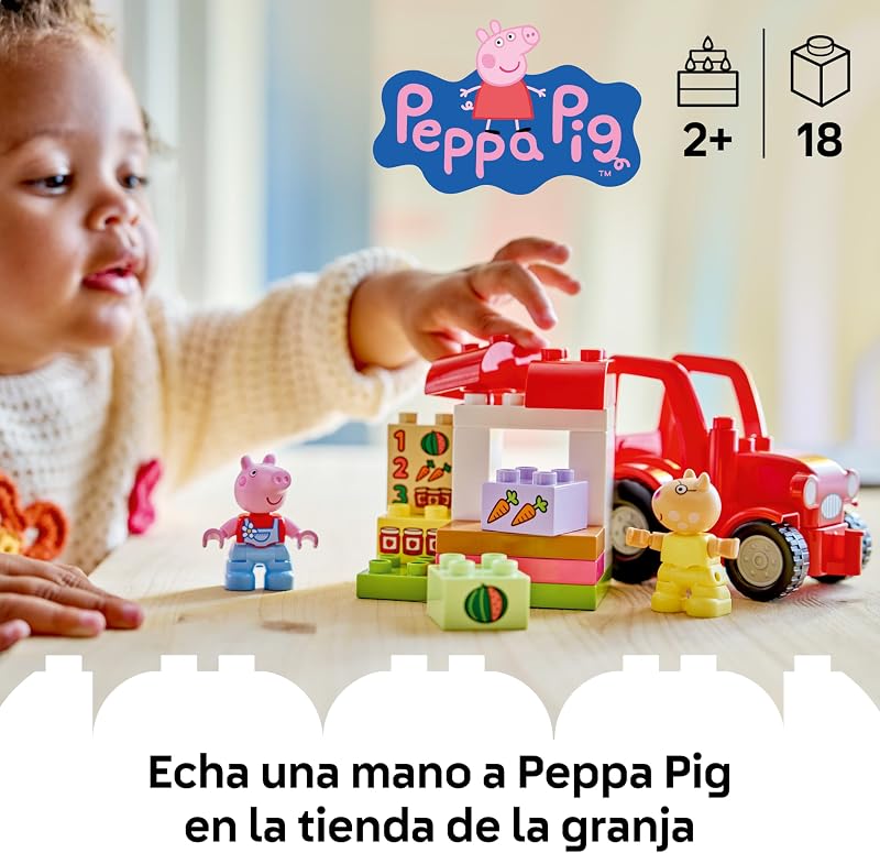 Duplo Peppa Pig Tractor and Market 10468