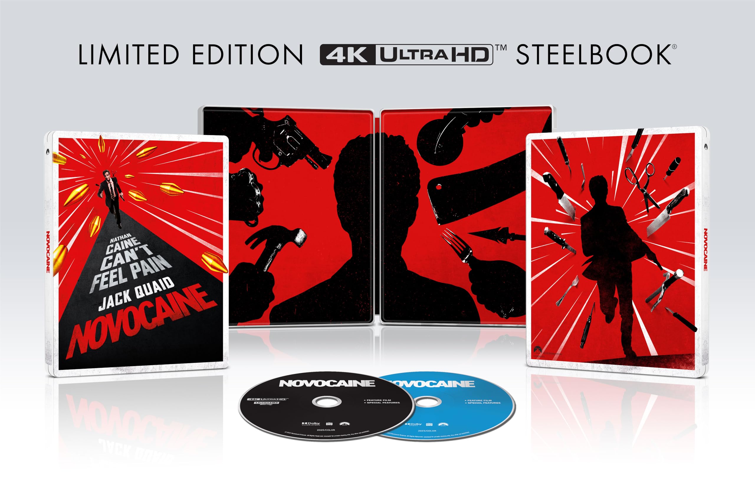 Photo 1 of Novocaine [4K UHD Steelbook + Blu-Ray + Digitial Copy] (Amazon Exclusive)