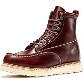 ROCKROOSTER Norwood Moc Toe Soft Toe Anti-Fatigue Work Boots for Men Comfortable, Durable, SAP600