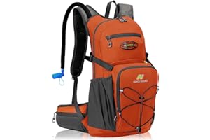 N NEVO RHINO Hydration Backpack, 18L Multipurpose Hiking Backpack with 3L Water Bladder, Water Backpack Insulated Hydration Pack Ideal for Hiking and Cycling